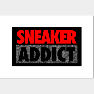 Sneaker Addict Red Cement Posters and Art